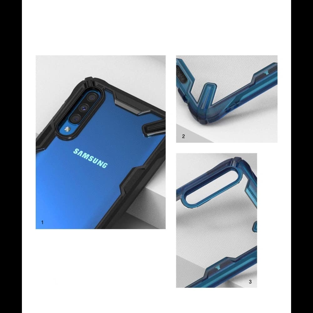 Case Ringke Fusion-X Samsung Galaxy A30s/A50/A50s Space Blau - 2