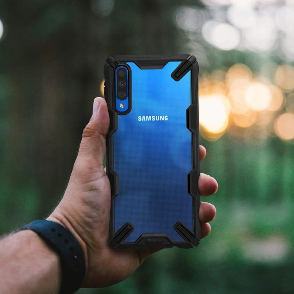 Case Ringke Fusion-X Samsung Galaxy A30s/A50/A50s Space Blau - 7