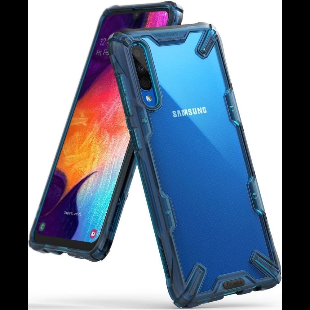 Case Ringke Fusion-X Samsung Galaxy A30s/A50/A50s Space Blau - 1
