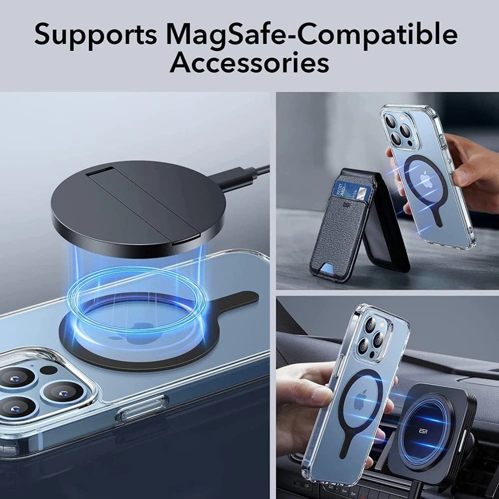 Magnetische Ringe ESR Halolock MagSafe Universeller Magnetring Schwarz [2 PACK] - 7