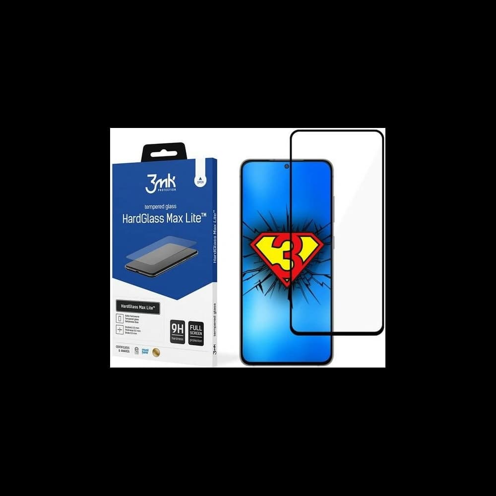 3MK HardGlass Max Lite Samsung Galaxy S21 FE black - 1