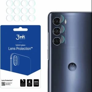 Hybrides Glas für die Kameraobjektiv 3MK Lens Protection Motorola Moto G200 5G [4 PACK]