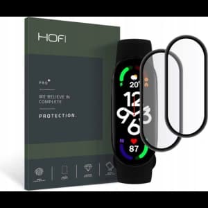 Hybriertes Glas Hofi Hybrid Pro+ Xiaomi Mi Band 7 Schwarz [2 PACK]