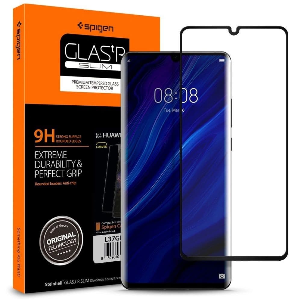 Spigen GLAS.tR Slim Huawei P30 Pro Full Cover Case Friendly - 1