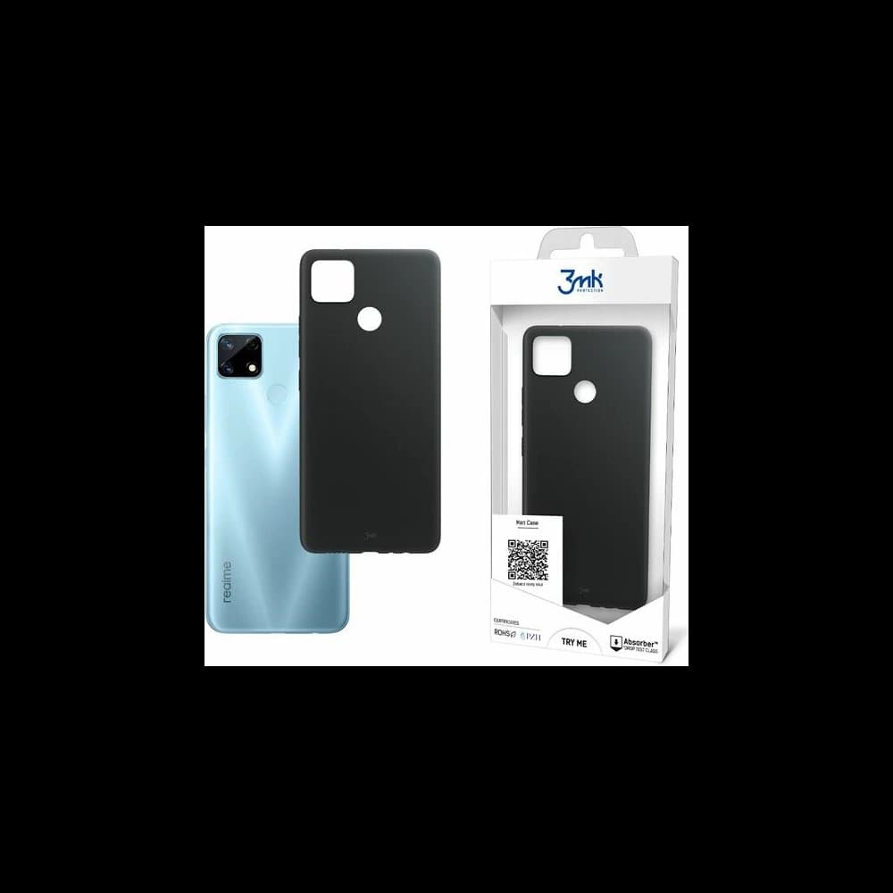 Case 3MK Matt Case Realme 7i Global schwarz/black - 1