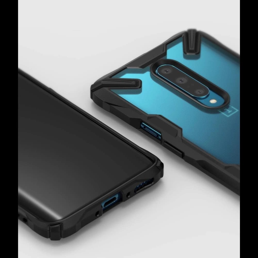 Case Ringke Fusion-X OnePlus 7 Pro Schwarz - 6