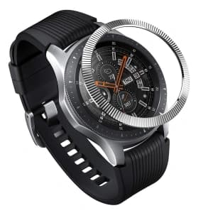 Tachymeterabdeckung Ringke Samsung Galaxy Gear S3/Watch 46mm gestreiftes Edelstahl silber GW-46-12