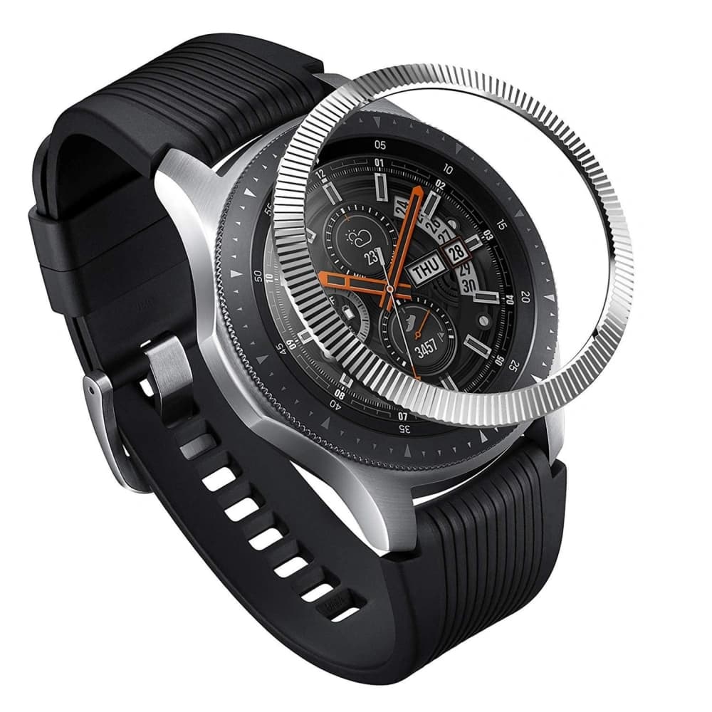 Tachymeterabdeckung Ringke Samsung Galaxy Gear S3/Watch 46mm gestreiftes Edelstahl silber GW-46-12 - 1