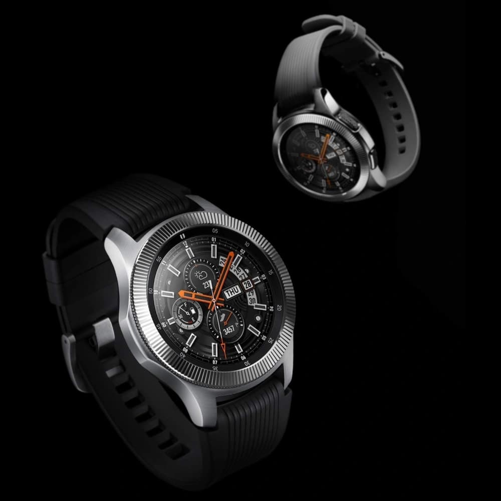 Tachymeterabdeckung Ringke Samsung Galaxy Gear S3/Watch 46mm gestreiftes Edelstahl silber GW-46-12 - 8