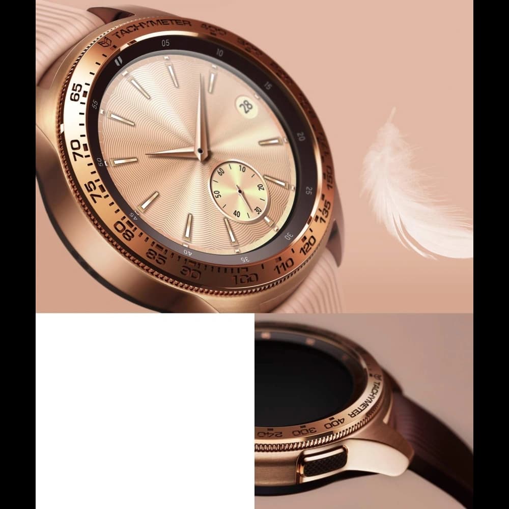 Tachymeter-Abdeckung Ringke Samsung Galaxy Sport/Watch 42mm aus Edelstahl gold GW-42-05 - 3