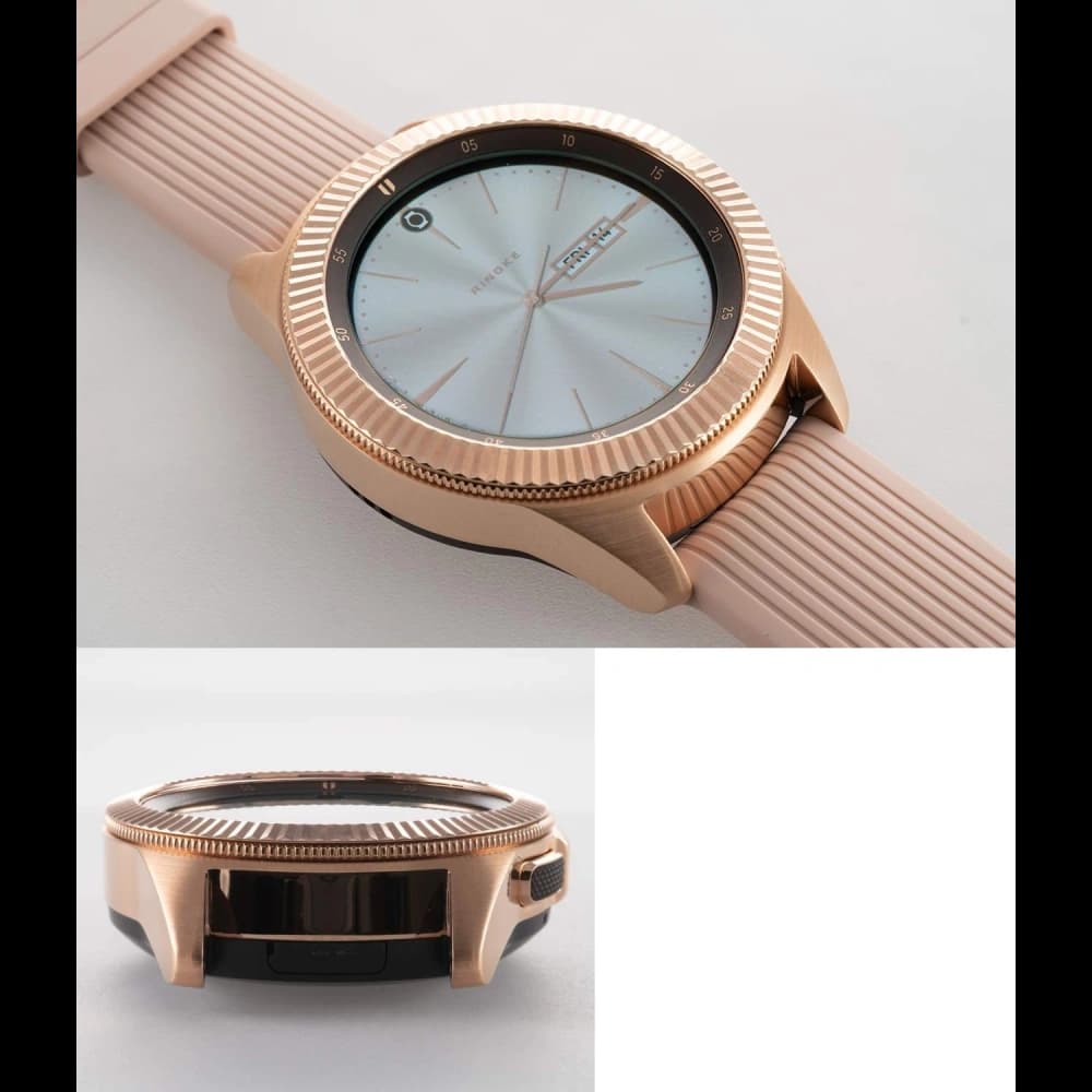 Tachymeter-Abdeckung Ringke Samsung Galaxy Sport/Watch 42mm gestreiftes Edelstahl-Gold GW-42-06 - 4