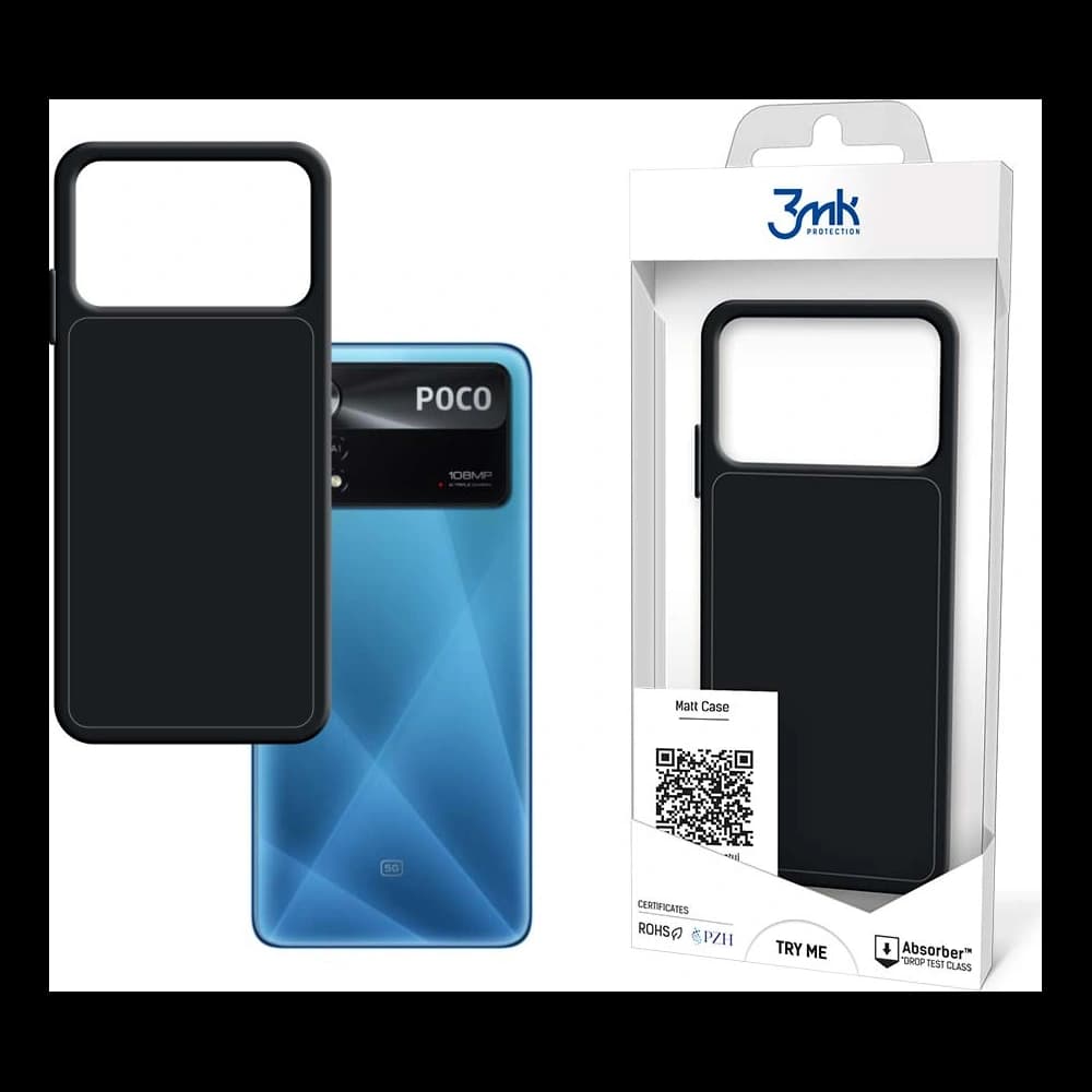 3MK Matt Case POCO X4 Pro 5G black - 1