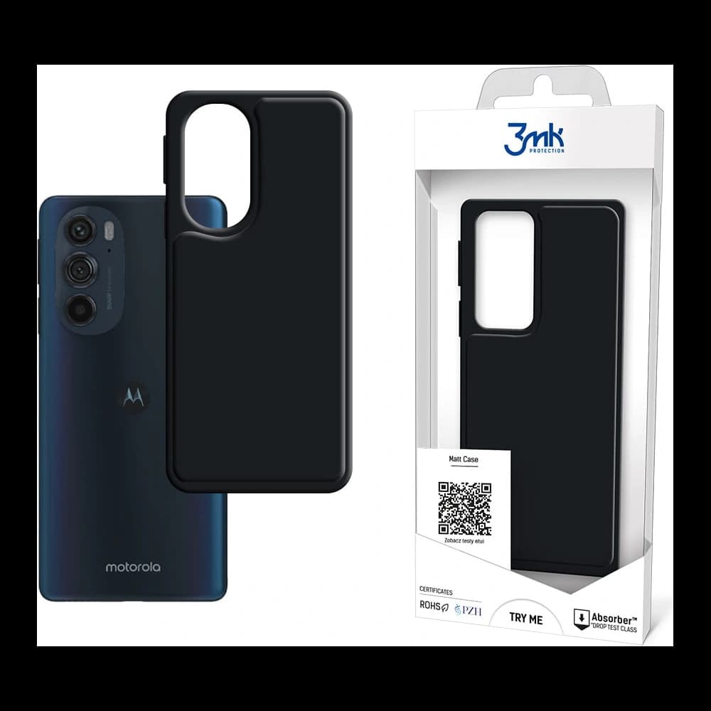 3MK Matt Case Motorola Edge 30 Pro black - 1