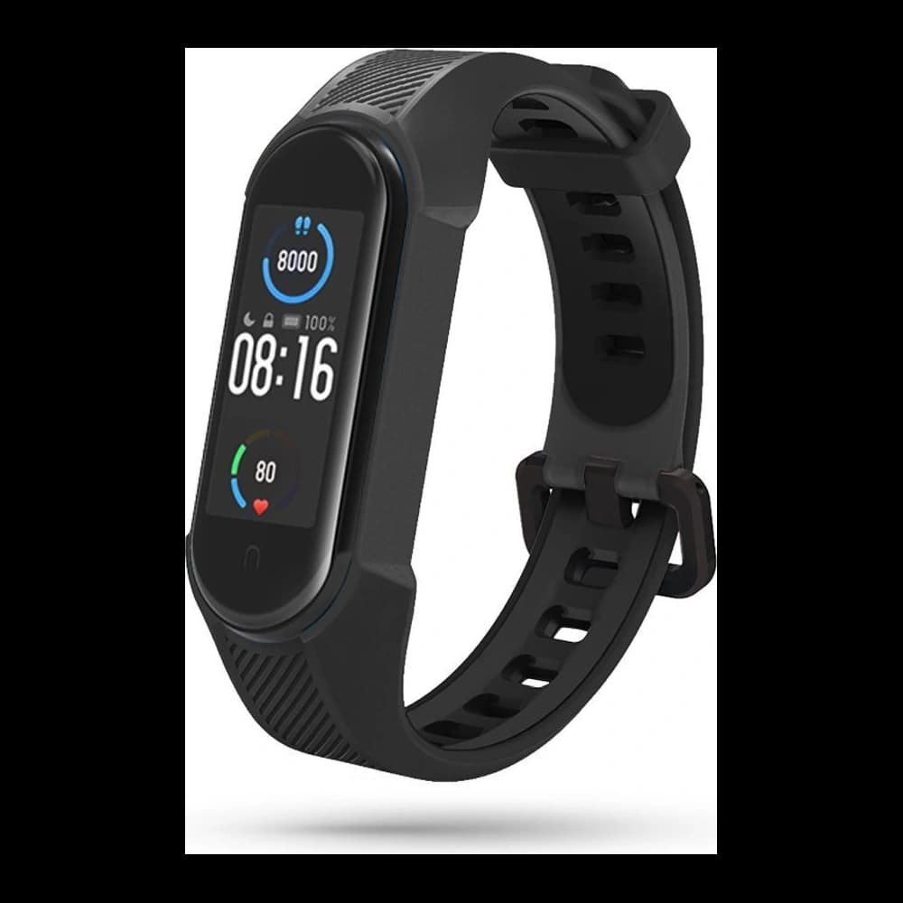 Tech-Protect Armour Xiaomi Mi Band 5/6/6 NFC/7 Schwarz - 1