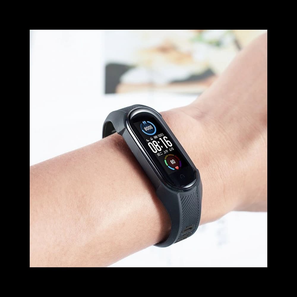 Tech-Protect Armour Xiaomi Mi Band 5/6/6 NFC/7 Schwarz Rot - 4