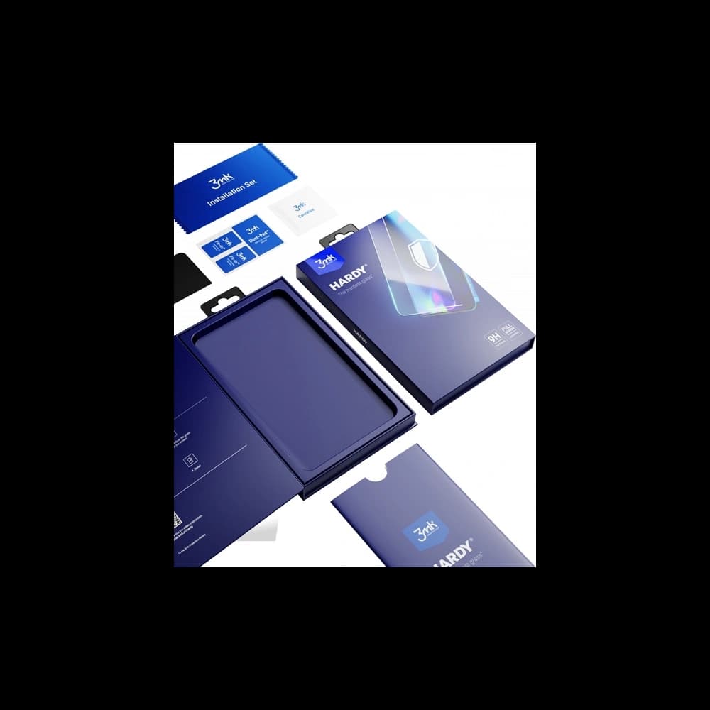 Gehärtetes Glas 3MK Hardy Apple iPhone 12 Pro Max schwarz/black - 5