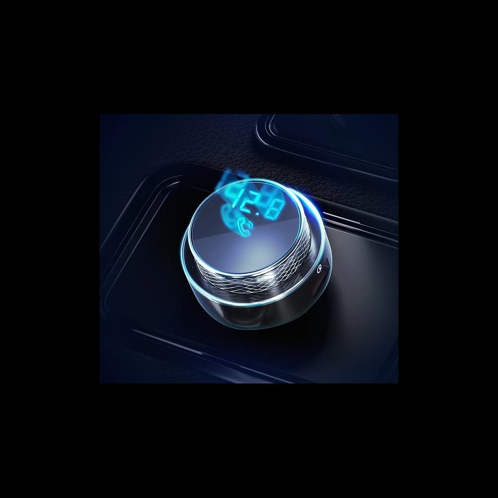 3MK HyperCar Chager Transmiter FM Car Charger - 2xUSB-A + TF card reader + Bluetooth - 4