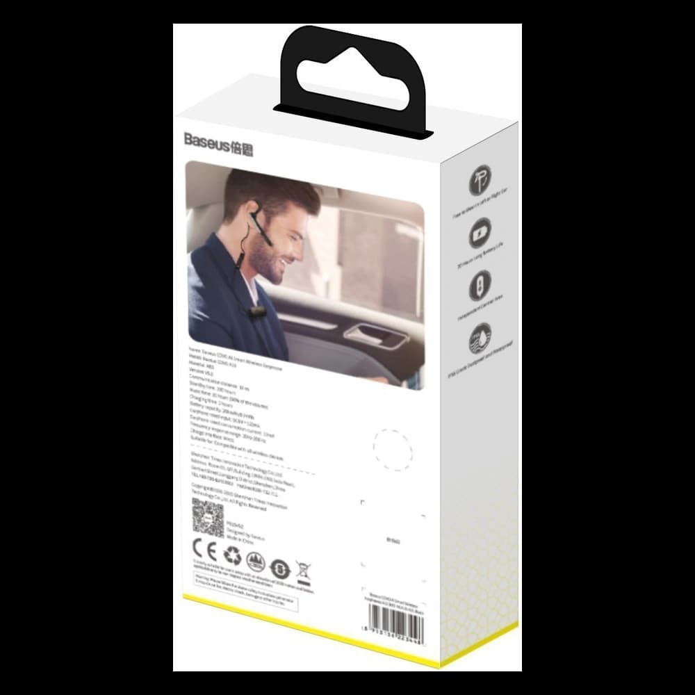 Baseus Covo Bluetooth 5.0 Headset, sprachgesteuert, schwarz - 6