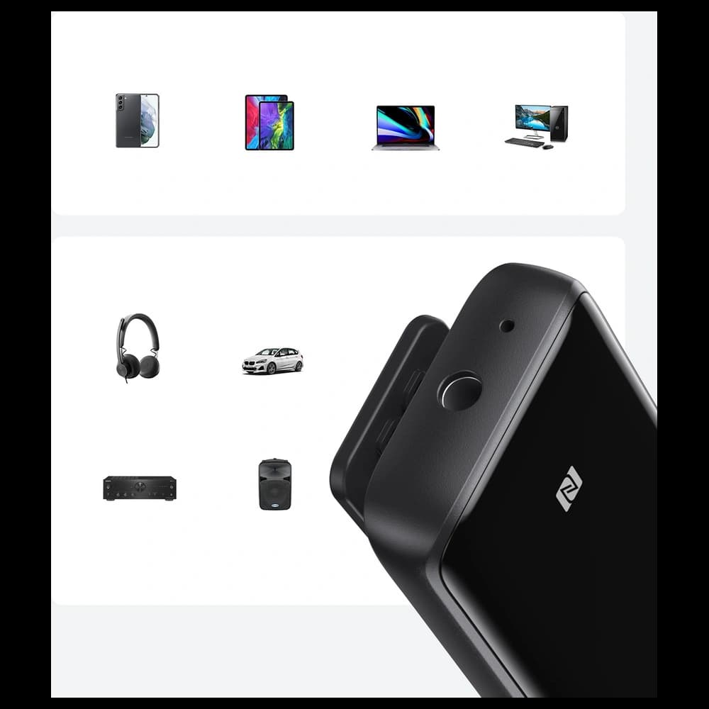 UGREEN CM402 Bluetooth 5.0 aptX HD DAC SBC 3,5mm Mini-Klinke Schwarz - 2