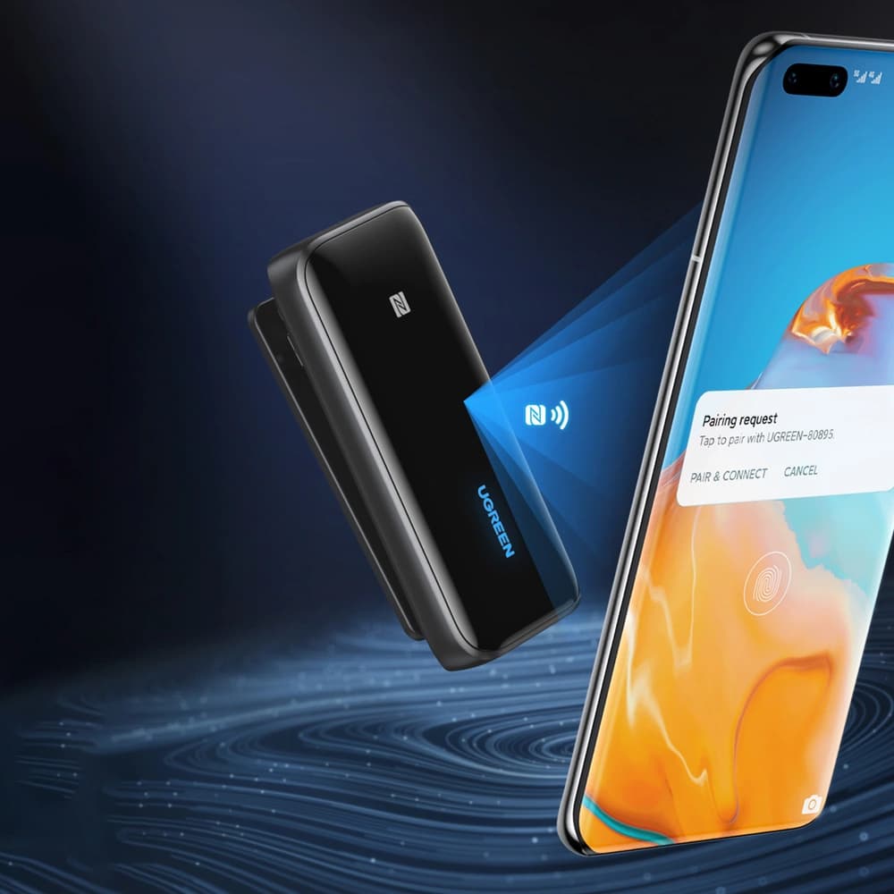 UGREEN CM402 Bluetooth 5.0 aptX HD DAC SBC 3,5mm Mini-Klinke Schwarz - 5