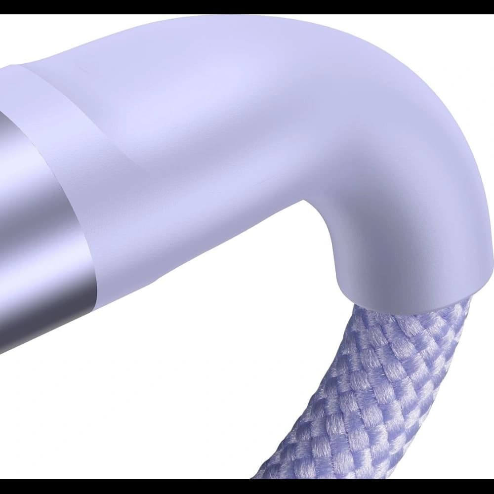 Baseus Flash Series II USB Type C / USB Type A cable - USB Type C / Lightning / micro USB 100 W 1.5 m purple - 3