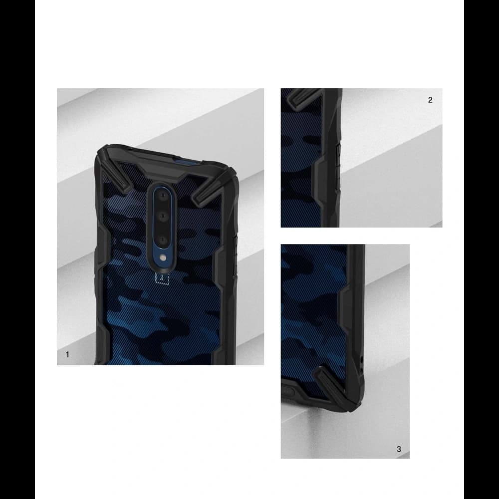 Ringke Fusion-X Design OnePlus 7 Pro Camo (Moro) Black - 2