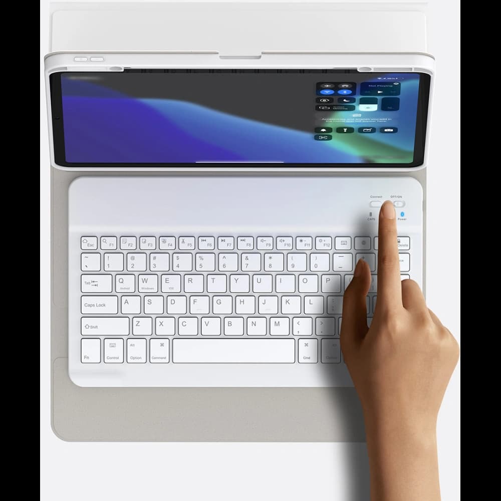 Etui z klawiaturą Baseus Brilliance Apple iPad Pro 12.9 2018/2020/2021 (3., 4. i 5. generacji) biały - 7