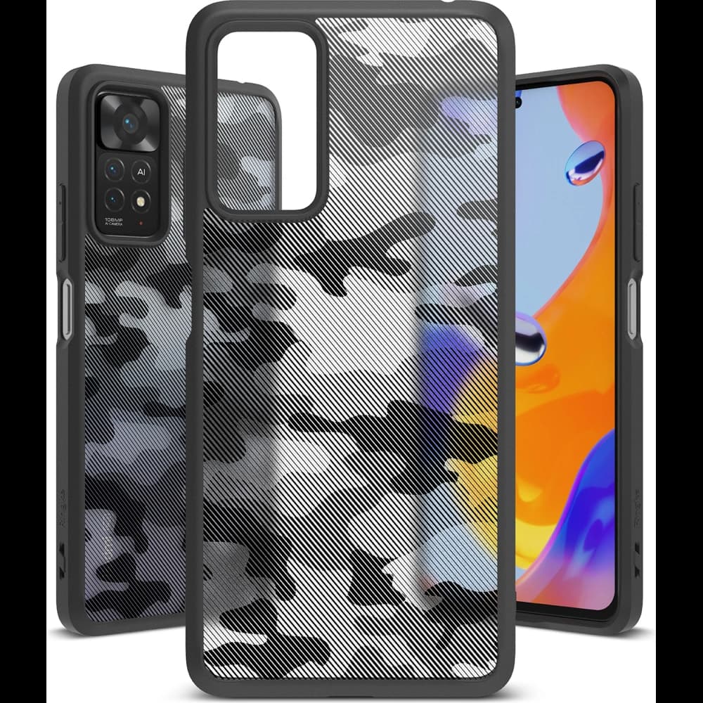 Case Ringke Fusion Redmi Note 11 Pro/11E Pro Camo (Moro) Schwarz - 2