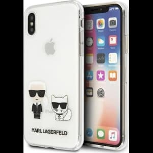 Case Karl Lagerfeld KLHCI65CKTR Apple iPhone XS Max Hardcase Transparent Karl & Choupette