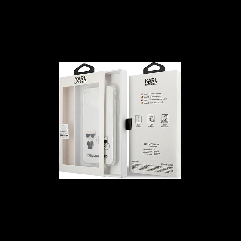 Karl Lagerfeld KLHCI65CKTR Apple iPhone XS Max hardcase Transparent Karl & Choupette - 8