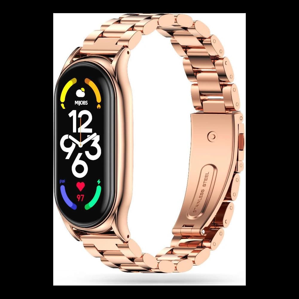 Armband Tech-Protect Stainless Xiaomi Mi Band 7 Roségold - 1