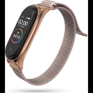 Tech-Protect Nylon Armband Xiaomi Mi Band 7 Rose Gold