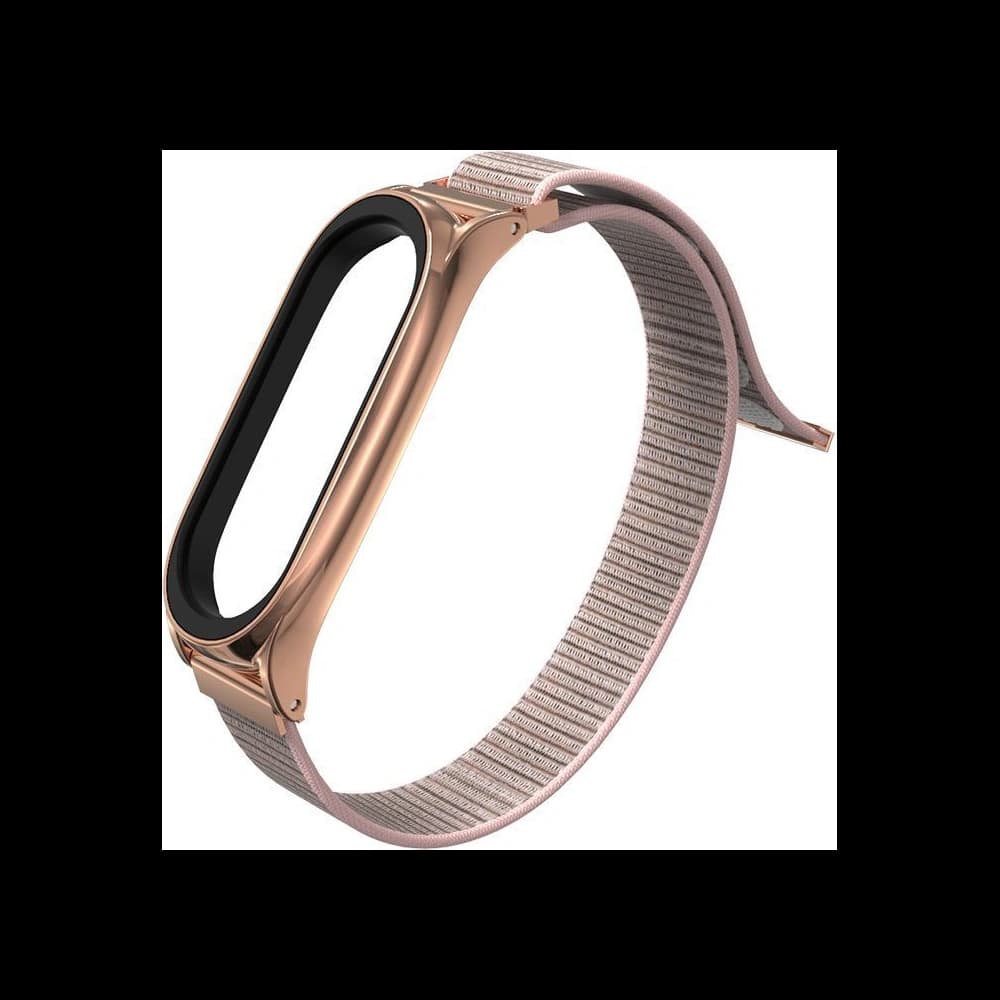 Tech-Protect Nylon Armband Xiaomi Mi Band 7 Rose Gold - 2