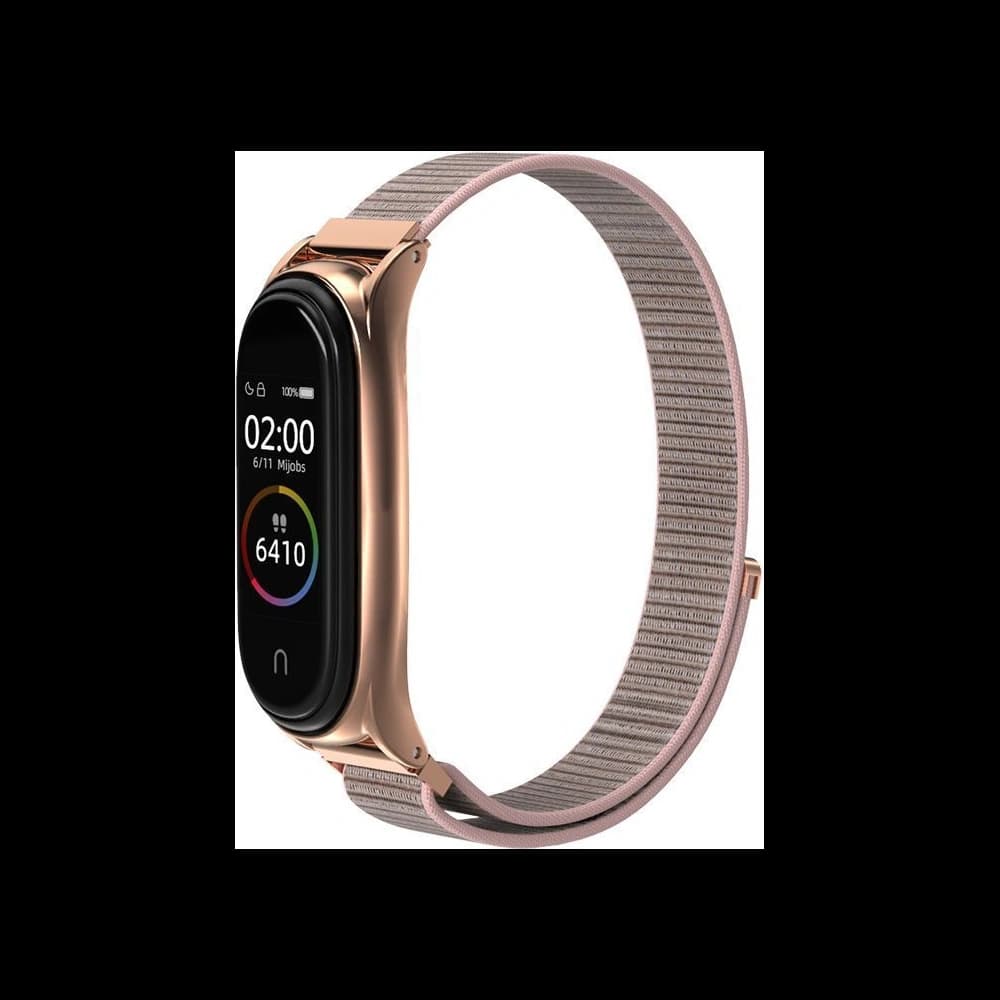 Tech-Protect Nylon Armband Xiaomi Mi Band 7 Rose Gold - 3