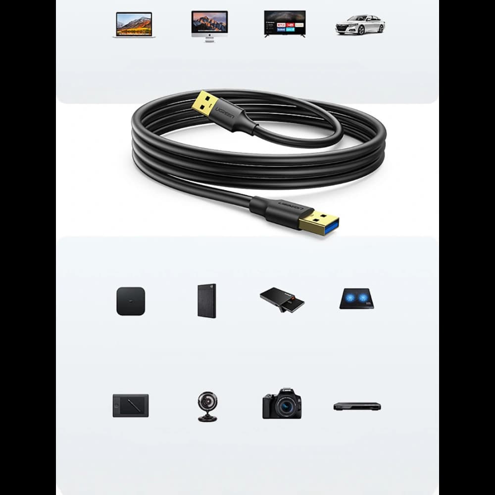 UGREEN US128 USB 3.2 Gen 1 cable 3m black - 7