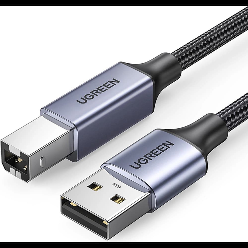 UGREEN US369 USB-B Printer Cable (Male) - USB 2.0 (Male) 480 Mbps 5m Black - 1