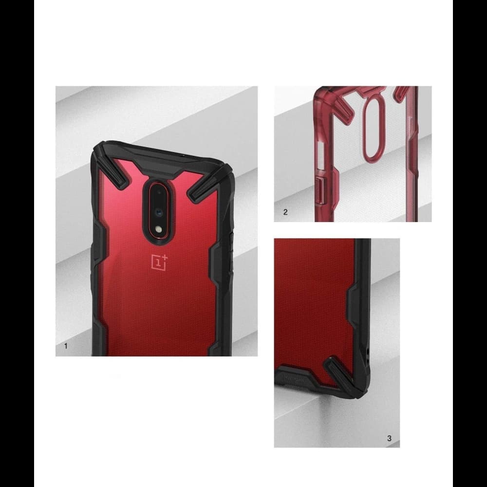 Etui Ringke Fusion-X OnePlus 7 Black - 2