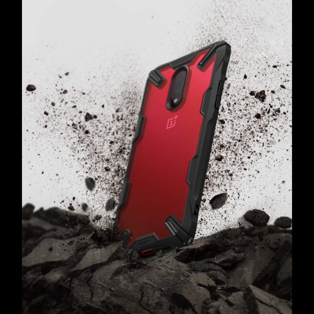 Etui Ringke Fusion-X OnePlus 7 Black - 4