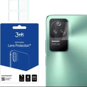 Hybrides Glas für das Kameraobjektiv 3MK Lens Protection POCO F4 5G [4 PACK]