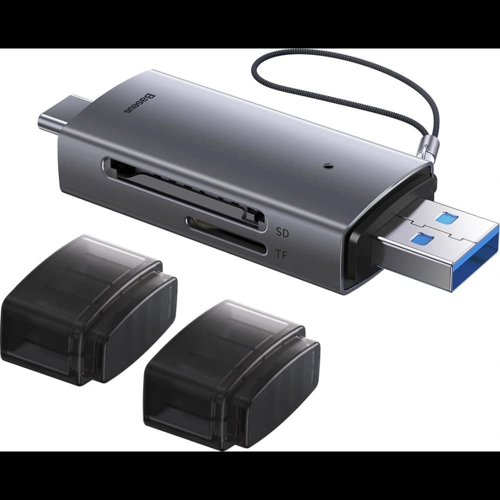 Baseus Lite Series SD/TF Card Reader USB-A & USB-C gray - 6