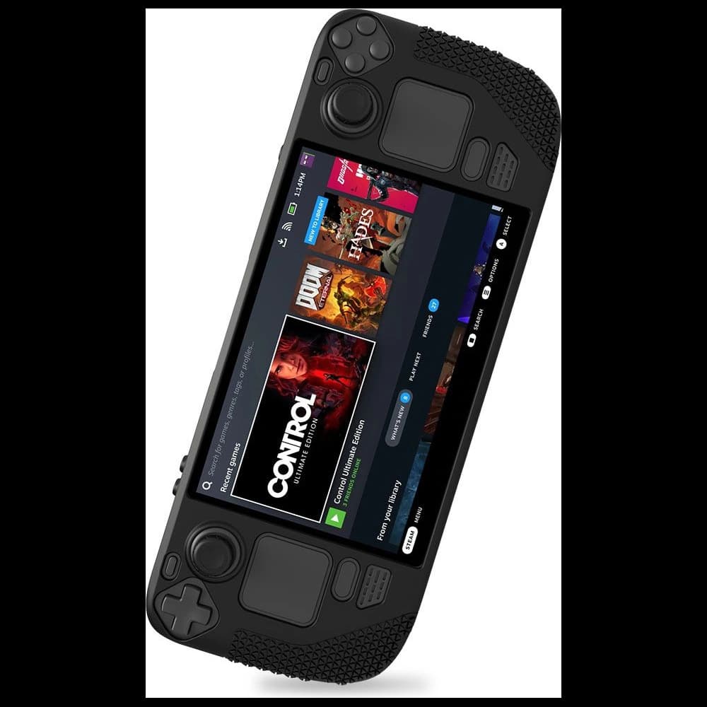 Hülle Tech-Protect TPUCarbon Valve Steam Deck LCD / OLED Schwarz - 7