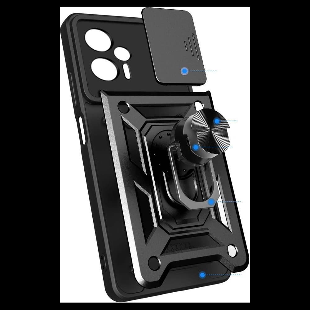 Hülle Tech-Protect CamShield Pro POCO M4 Pro LTE Schwarz - 2