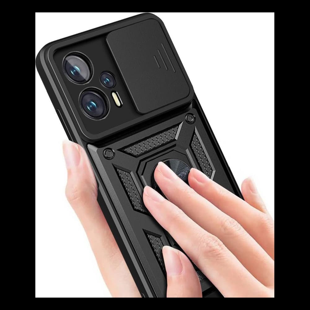 Hülle Tech-Protect CamShield Pro POCO M4 Pro LTE Schwarz - 3