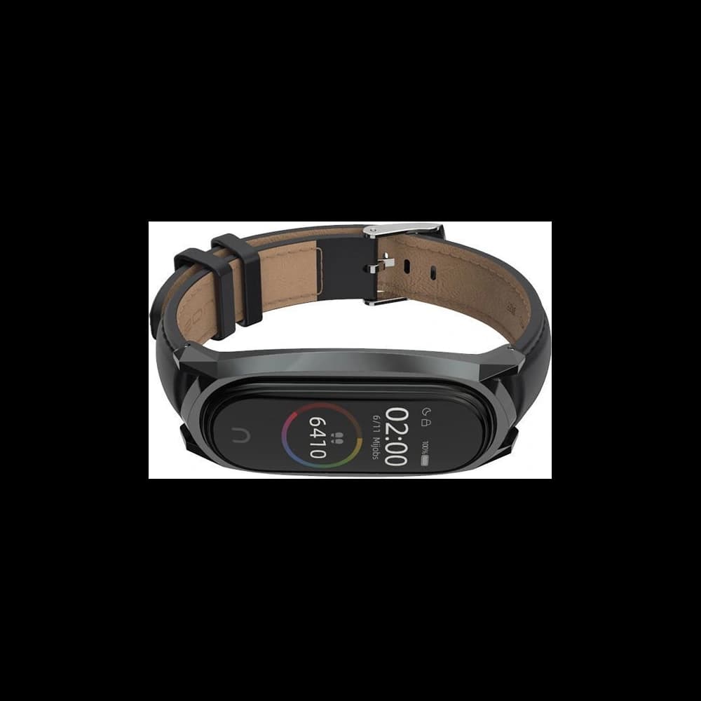 Tech-Protect Herms Armband Xiaomi Mi Band 7 Schwarz - 3