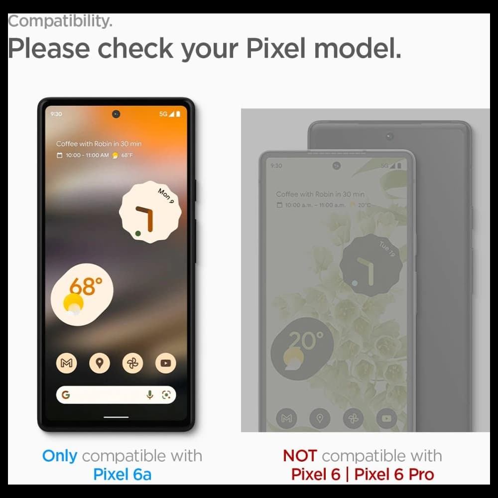Gehärtetes Glas Spigen GLAS.tR Slim AlignMaster Google Pixel 6a [2 PACK] - 7