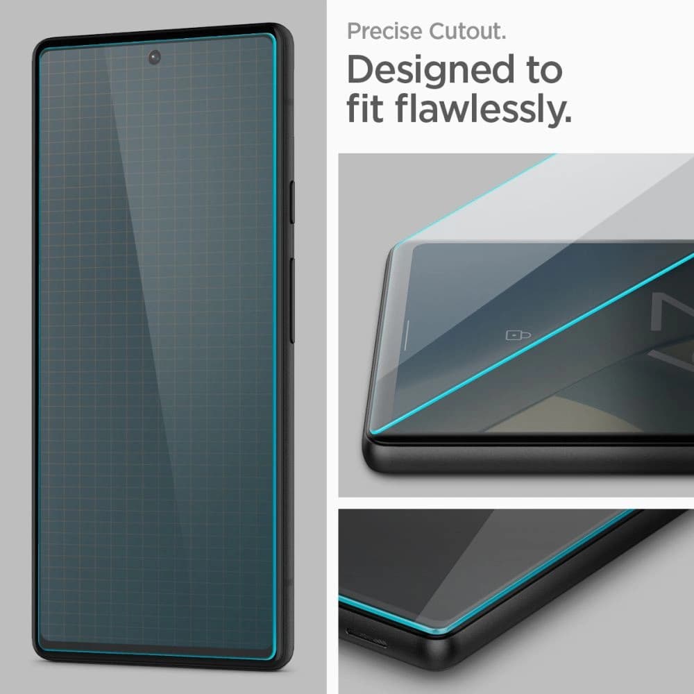 Gehärtetes Glas Spigen GLAS.tR Slim AlignMaster Google Pixel 6a [2 PACK] - 11