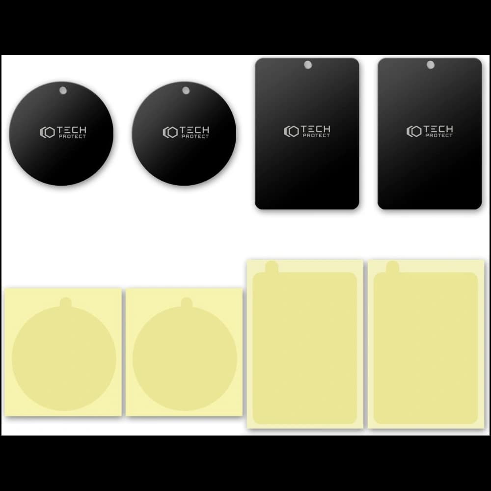 Blechplatten für magnetische Halterung Tech-Protect Metalplate Magnetic Car Mount Black [4 PACK] - 4