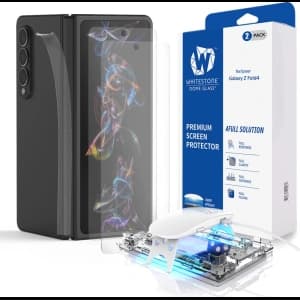 Gehärtetes Glas mit UV-Kleber Whitestone Dome Glass Samsung Galaxy Z Fold 4 [2 PACK]