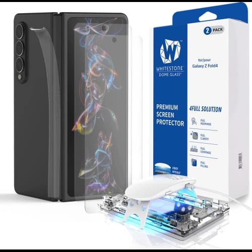 Gehärtetes Glas mit UV-Kleber Whitestone Dome Glass Samsung Galaxy Z Fold 4 [2 PACK]