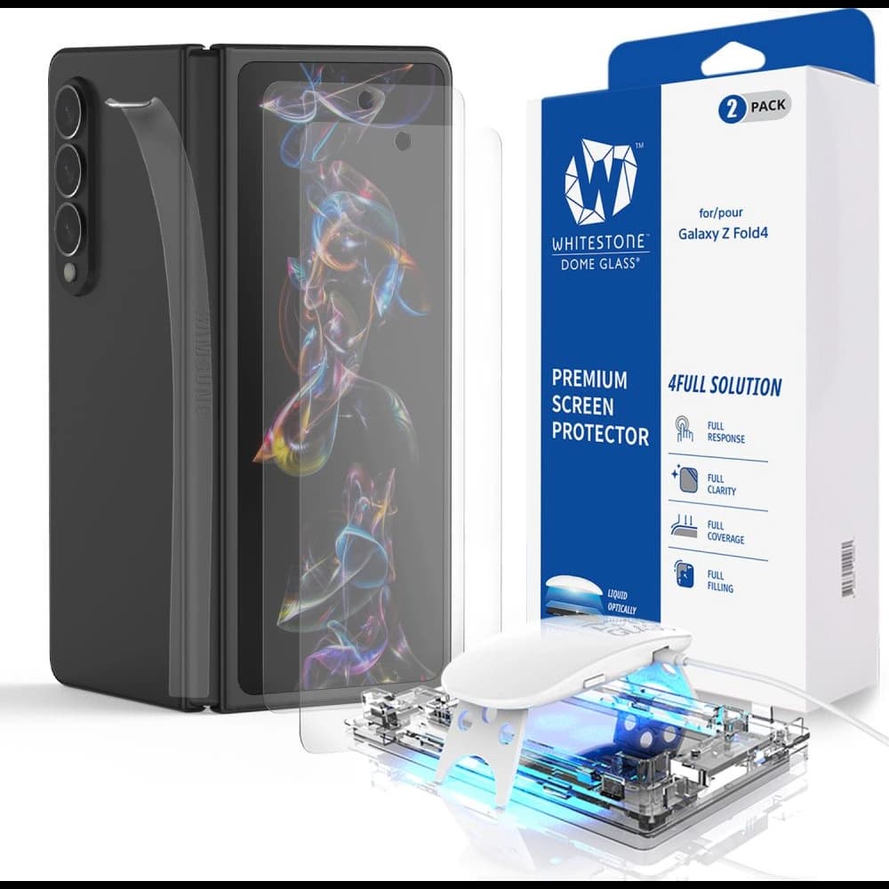 Gehärtetes Glas mit UV-Kleber Whitestone Dome Glass Samsung Galaxy Z Fold 4 [2 PACK] - 1